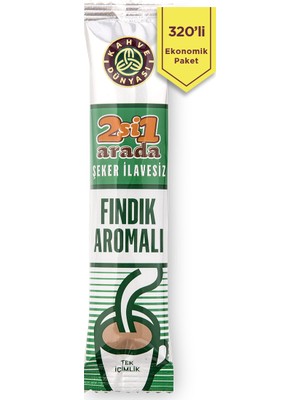 Kahve Dünyası 2si 1 Arada Fındık Aromalı 320'li Eko Paket