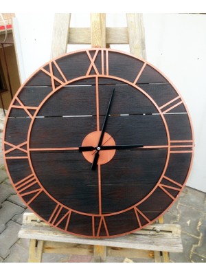 Markakanvas Ahşap ve Metal Duvar Saati