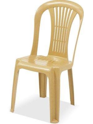 Gardelia Lux 10 Adet Plastik Sandalye Takımı 1.Sınıf Kahve
