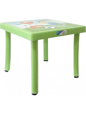 Plastart Çocuk Çalışma ve Oyun Masası-50x50 Çocuk Masası Desenli