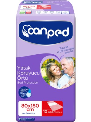 Canped Yatak Koruyucu Örtü Extra 80cm x 180cm 10'lu Emici Özellik ile Pratik Temizlik İmkanı