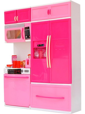 Powerhob Oyuncak Buzdolaplı Mutfak Seti Işıklı ve Sesli