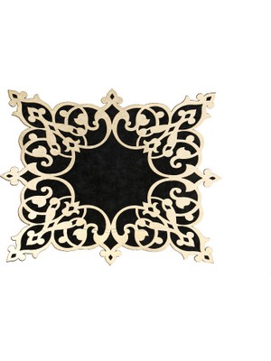 Diva home KADİFE ÜSTÜ DERİLİ TEKLİ TABAK ALTLIK