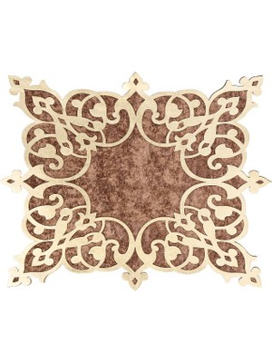 Diva home KADİFE ÜSTÜ DERİLİ TEKLİ TABAK ALTLIK