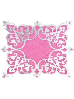 Diva home KADİFE ÜSTÜ DERİLİ TEKLİ TABAK ALTLIK