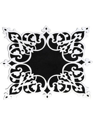 Diva home KADİFE ÜSTÜ DERİLİ TEKLİ TABAK ALTLIK