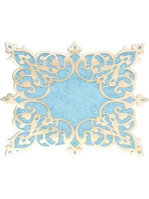 Diva home KADİFE ÜSTÜ DERİLİ TEKLİ TABAK ALTLIK