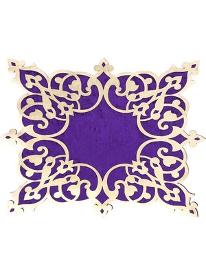 Diva home KADİFE ÜSTÜ DERİLİ TEKLİ TABAK ALTLIK