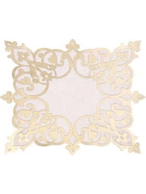 Diva home KADİFE ÜSTÜ DERİLİ TEKLİ TABAK ALTLIK