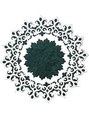 Diva home KADİFE ÜSTÜ DERİLİ TEKLİ TABAK ALTLIK