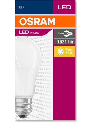 Osram Led Value 13W Sarı Işık E-27 Ampul 1521 lm