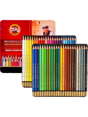 Koh-i-Noor Mondeluz Sulandırılabilir Kalem 48'li N:3726 Renkli Aquarelle Kalemler