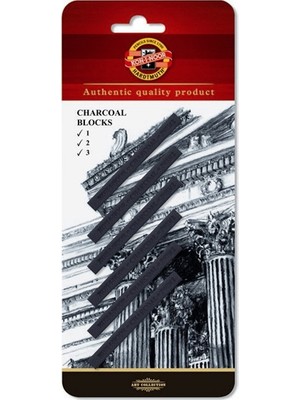 Koh-i Noor Charcoal Blocks 1-2-3 Füzen Çubuk N:8683 6'lı