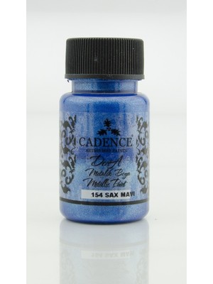 Cadence Dora Metalik Ekstra Simli Parlak Örtücü Boya 154 - Saks Mavi 50 Ml