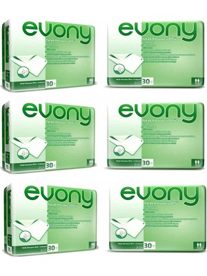 Evony 60X90 Cm Yatak Koruyucu Örtü 30X6 180 Adet