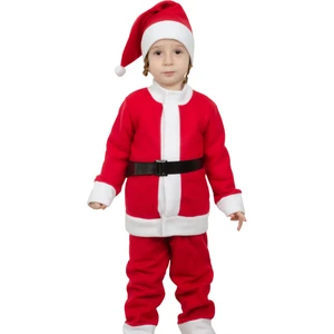 Yılbaşı Noel Baba Çocuk Kostüm Erkek - 5 Yaş