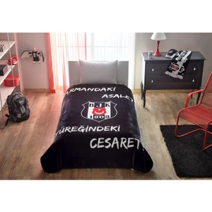 Lisanslı Beşiktaş Logo Tek Kişilik Battaniye