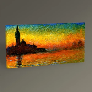Tablo 360 - Claude Monet Günbatımı Tablo 100x50