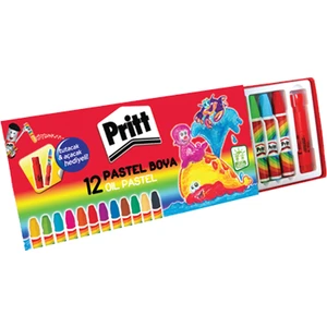 Pastel Boya 12 Renk Karton Kutu
