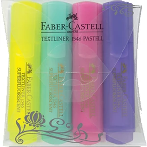 Fosforlu Kalem Şeffaf 4 Renk Pastel 1546