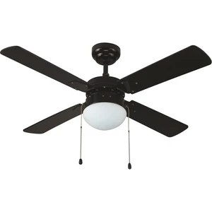 Aydınlatmalı 4 Kanatlı Tavan Vantilatörü Siyah L42015