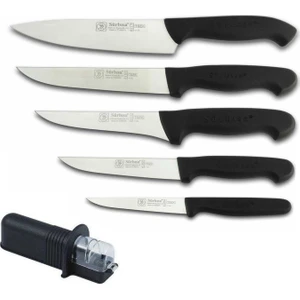 170 Şef Bıçak Seti 6 Parça - 5 Adet Bıçak + 1 Adet Bileyici