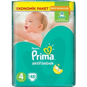 Bebek Bezi Aktif Bebek 4 Beden Ekonomik Paket 45'Li