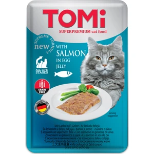 Tomi  Grain Free - Yumurta Jölesinde Somon Kedi Pouch 100 Gr