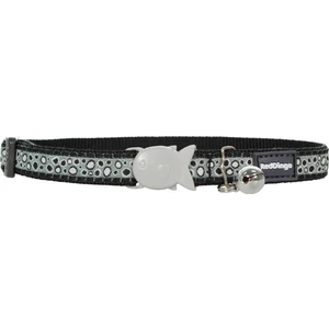 Reddingo Bedrock Desenli Siyah Kedi Boyun Tasması 12 Mm