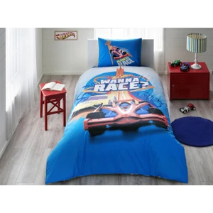 Lisanslı Tek Kişilik Nevresm Takımı Minnie Hotwheels Race