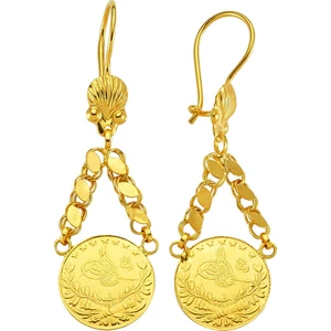 Reşat Küpe Sallantılı 6.00 Gram 22 Ayar Altın