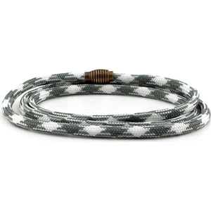 Paracord Üç Sıralı Yeşil Beyaz Erkek Bileklik Bt412