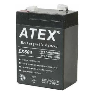 Atex 6V 4Ah Kuru Isıldak Akusu