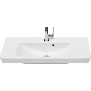 Seramik Turkuaz Porto 85 Cm Etajerli Dolap Uyumlu Lavabo 85X38