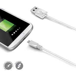 Micro USB Beyaz Data ve Şarj Kablosu -USBMICROW