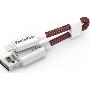 PhotoFast MemoriesCable GEN3 128GB Lightning / USB 3.0 Şarj Kablolu Gümüş Apple USB Bellek BPF-MCG3U3R128GB