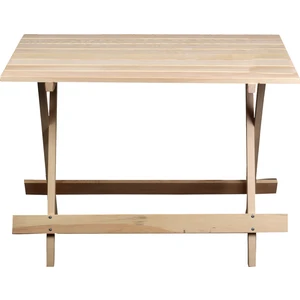Katlanır piknik masası Doğal çam ağacı 60x90 Cm