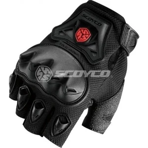 Eldiven Parmaksız Mc29 Siyah Xl Full Plastik Sert Koruma, Avuç İçi Ekstra Plastik Koruma, 1. Kalite