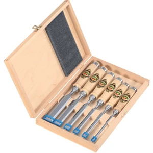 Iskarpela Set 6 Parça Kirschen (Çift Kiraz) Model No 1101 Hk Ahşap Saplı,Ahşap Kutulu