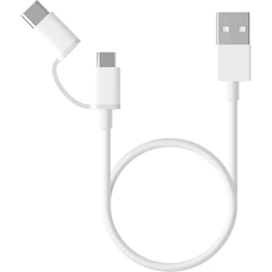 2 in 1 USB Kablo Micro USB ve USB C ( Type C )