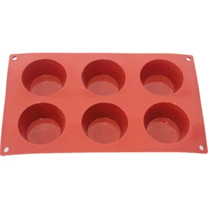 Silikon Yuvarlak Muffin Kalıbı 6'lı