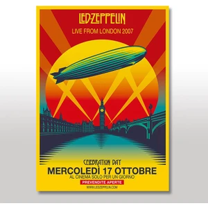 Ahşap Tablo Led Zeppelin 35x50 Cm