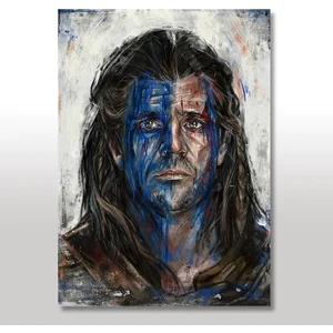 Ahşap Tablo Cesur Yürek (Braveheart) Mel Gibson 25x35 Cm