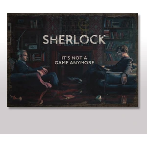 Ahşap Tablo Sherlock Holmes Afişi 25x35 Cm