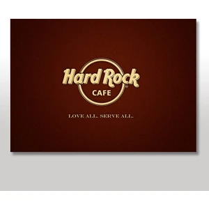 Ahşap Tablo Hard Rock Cafe 25x35 Cm