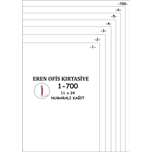 A4 Numaralı Kağıt 1-700/ 80 Gr