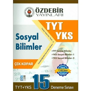 Özdebir Yayınları Yks Tyt Sosyal Bilimler 15 Deneme Sınavı