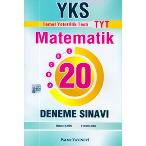 Palme Yayıncılık YKS TYT Matematik 20 Deneme Sınavı