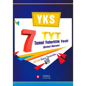Sonuç Yayınları YKS TYT  7 Deneme