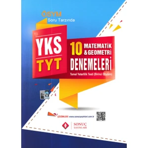 Sonuç Yayınları YKS TYT  Matematik Geometri 10 Deneme